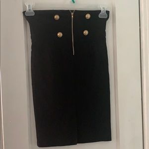 Black pencil skirt